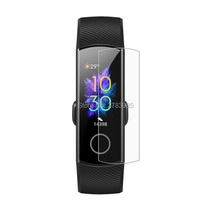 Для huawei Honor Band 4/4 Running/Band 5 Спортивные Смарт-часы напульсник пленка из мягкого ТПУ протектор экрана(не закаленное стекло