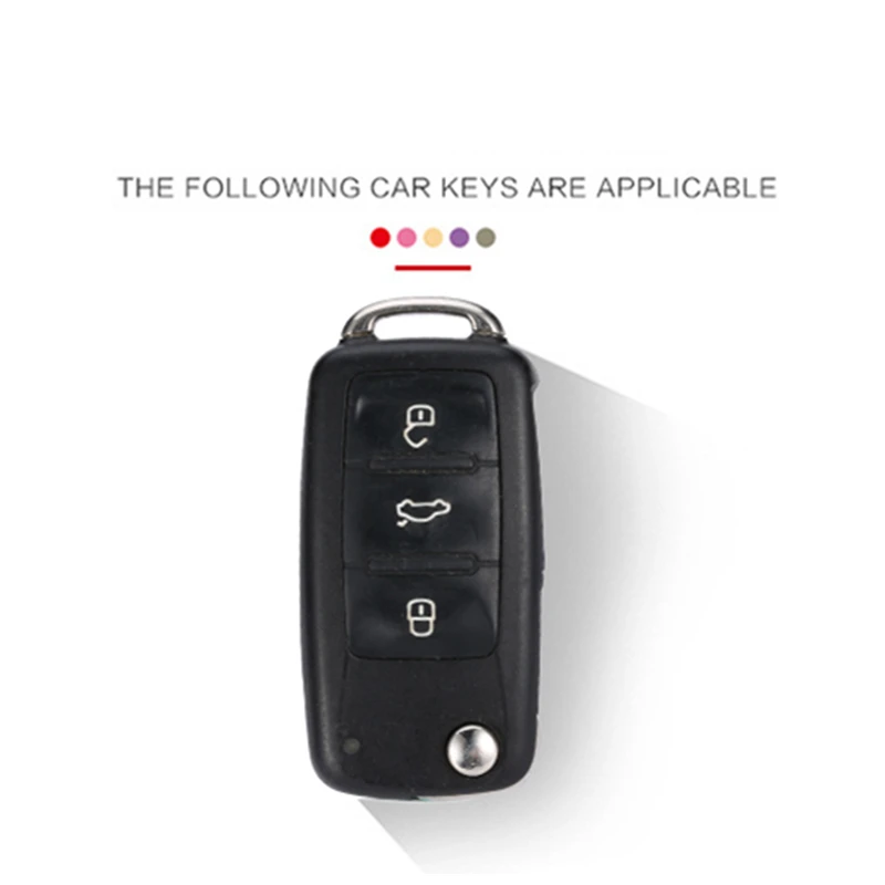 Карбоновый автомобильный чехол для ключей, автомобильный Стайлинг для Volkswagen Polo Tiguan Passat; Skoda Автомобильный ключ сумка держатель