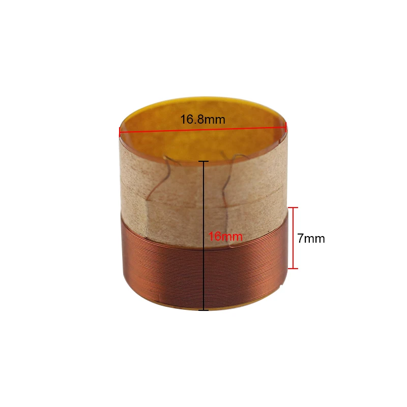 16.8mm KSV Speaker Woofer Voice Coil Bass ring 2 layer coil 16.8 core 2PCS speaker repair parts