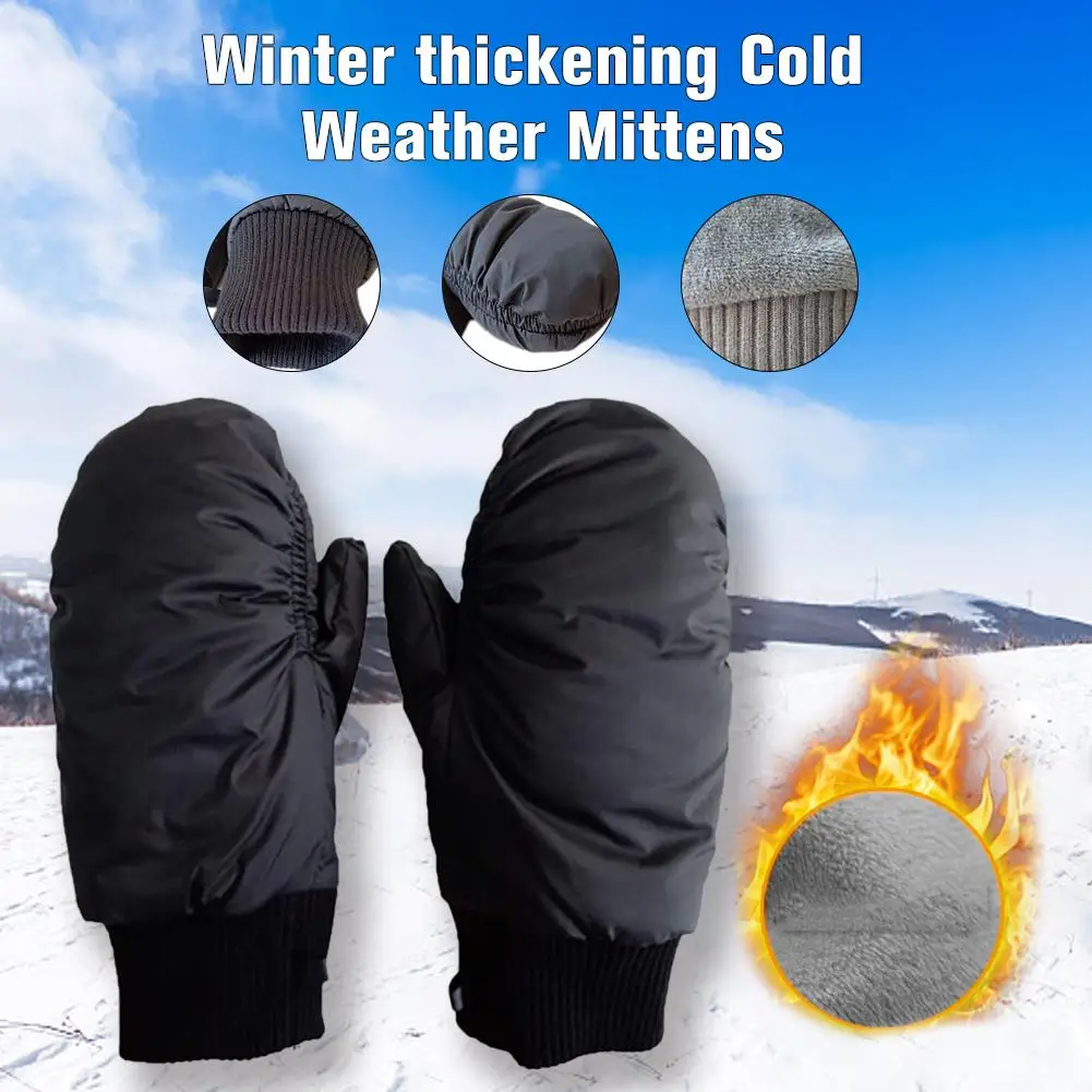 1 пара водонепроницаемые перчатки для катания на лыжах для наружной холодной погоды варежки мужские и женские спортивные зимние; теплые; Термо Перчатки для лыжного спорта