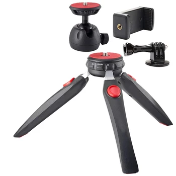

Mini Tripod Camera Holder - Premium Tabletop Small Phone Tripod Mount for Gopro Iphone/Cell Phones Webcam Projector Compact Dslr