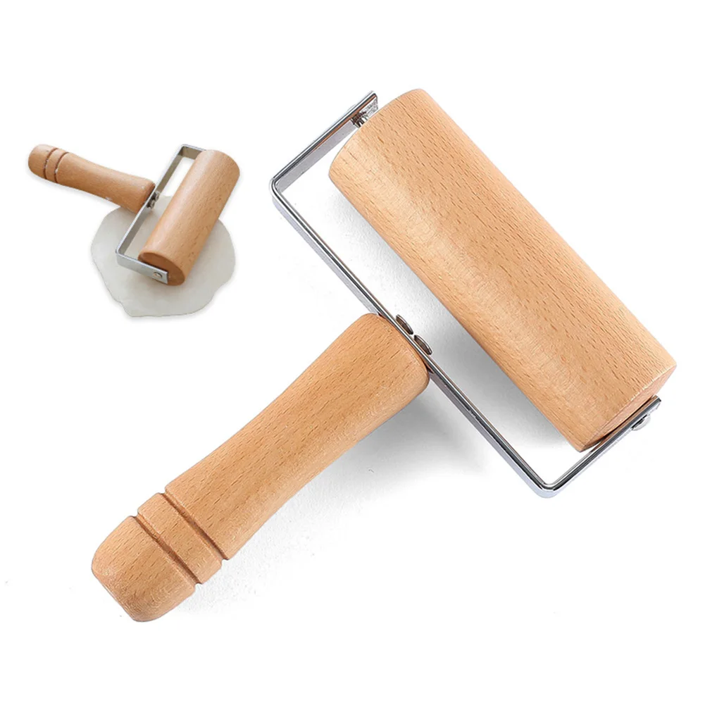 Wooden Rolling Pin, Hand Dough Roller for Pastry, Fondant, Cookie Dough, Chapati, Pasta, Bakery, Pizza Kitchen Tool