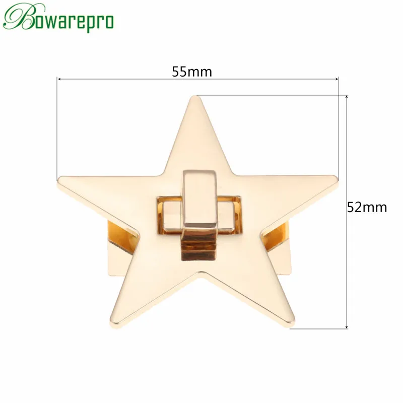 Bowarepro звезда металлическая DIY застежка Поворотный замок для сумки на плечо аксессуары для дамских сумочек высокого качества 1 шт