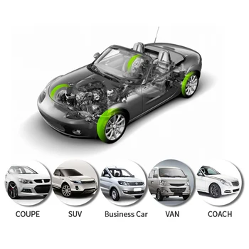 

Car Tire Pressure Alarm Monitor Systems Wireless Solar External 4-Sensor TPMS