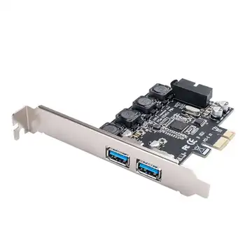 

Orico 2 Port Pcie To Usb3.0 19Pin+Front-Facing Express Expansion Card Usb 3.0 5Gbps Speed Pcie Adapter Nec D720201 Chip For Desk