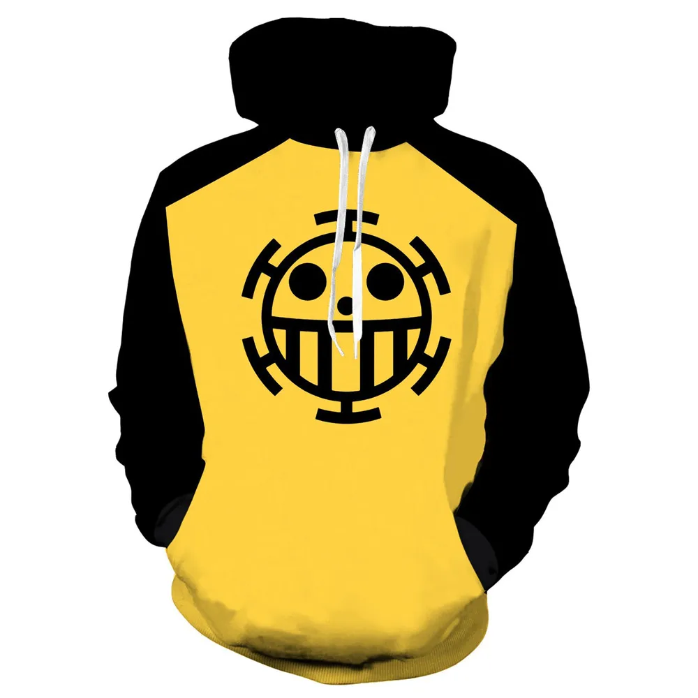 Косплей костюм Trafalgar Law из японского аниме One Piece Толстовка для взрослых желтый