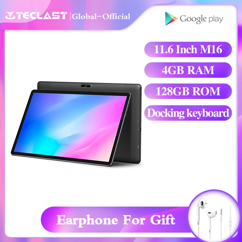 Teclast M16 планшет android 8 0 Deca Core 11 6 дюймов 4 Гб ОЗУ 128 ПЗУ Планшеты 4G сеть две WIFI камеры GPS