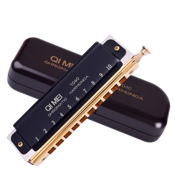 

High-Quality 10-Hole Blues Oval Playing Harmonica (Key of C) free shipping mouth organ Harp Early Education