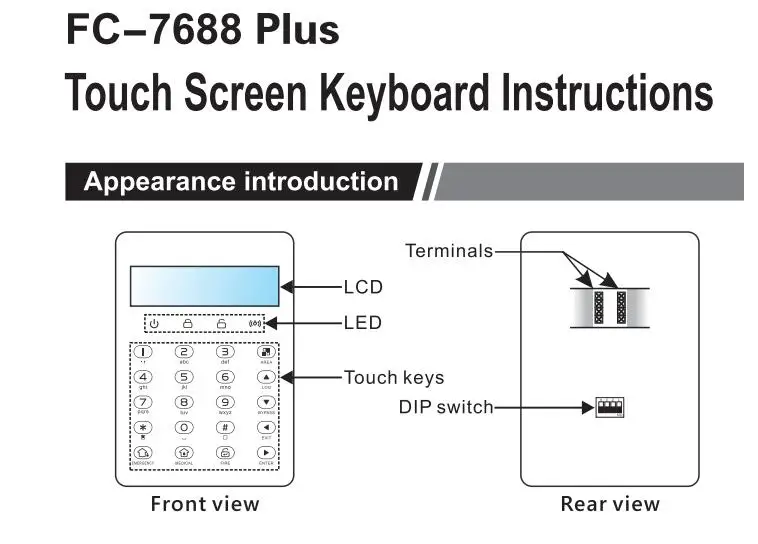 Focus FC7688Plus Board Only Wired Security Alarm System 8 Wired Zones PCB Board Without Box sos alert device