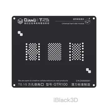 

Qianli 3D Universal BGA Reballing Stencil for iPhone Hard Disk NAND Repair Solder Template Tin Plant Steel Net
