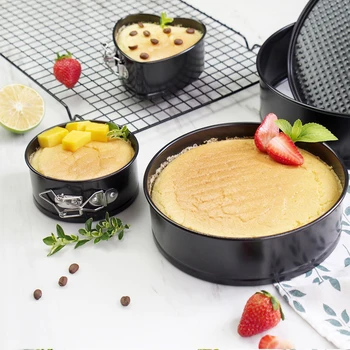 

7/9 Inch loaf Metal Oven Pan Baking form Tray bakeware Tools Springform pan Toast Nonstick Round Cake mold tin bread Cheesecake