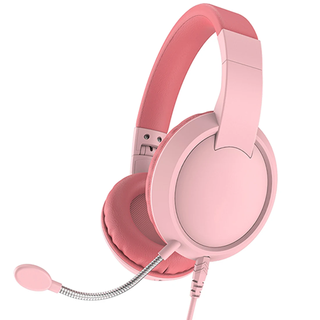 Pink JINSERTA, проводные детские наушники 85DB, ограниченная громкость, Защита слуха, наушники со съемным микрофоном для девочек и мальчиков, подарок - Цвет: Pink
