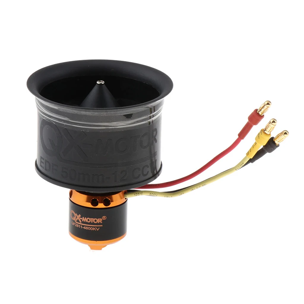 50mm Duct Fan 12 Blade Brushless Motor QF2611 4600KV for RC Model Aircraft