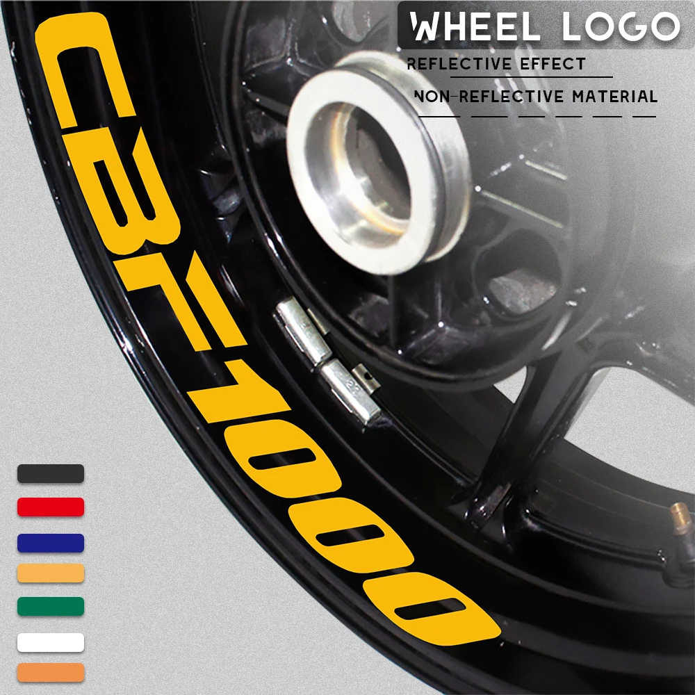 Nuovo Adesivo Ruota Modificato Moto Impermeabile Ruota Riflettente Decalcomania Colore Ruota Striscia Laterale Per Honda Cbf1000 Cbf 1000