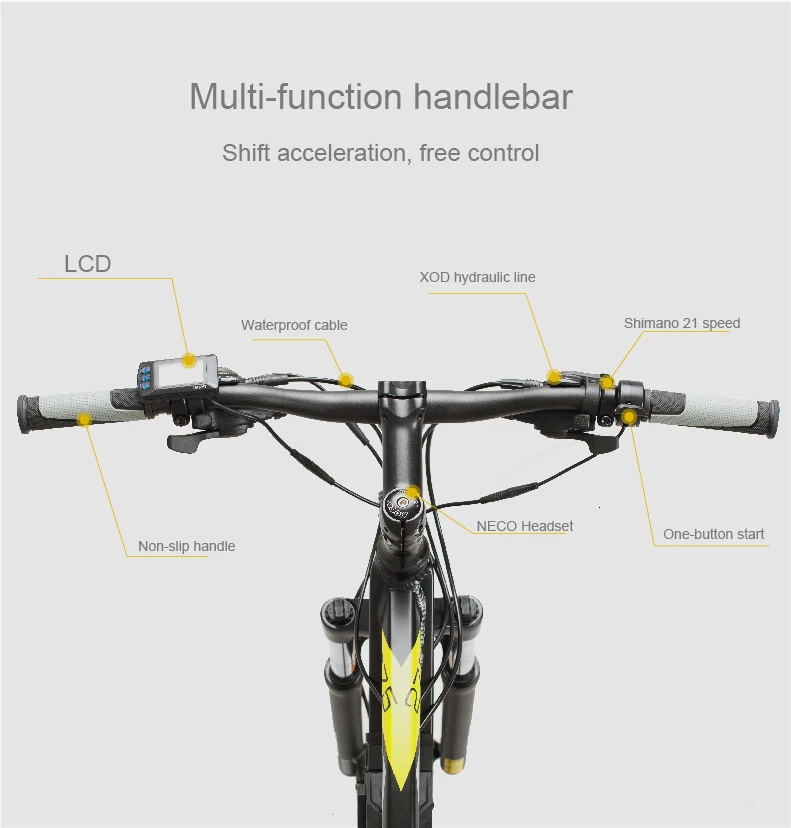 Electric Scooter 48V Electric Bicycle 2 Wheels Electric Bicycles 400W Powerful Mountain Off Road Electric Bicycle For Adults (6)