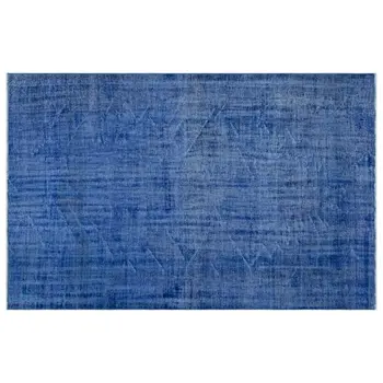 

Handmade Blue Vintage Overdyed Turkish Area Rug 176x271 Cm-5'9''X8'11''