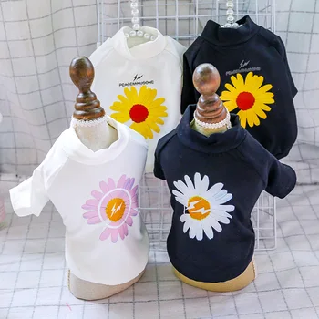 

Pet Dog Cat Spring and Summer DIY Daisy Feet Clothing Teddy Bichon Comfortable Breathable Small and Medium-sized Dogs Dog Clothe