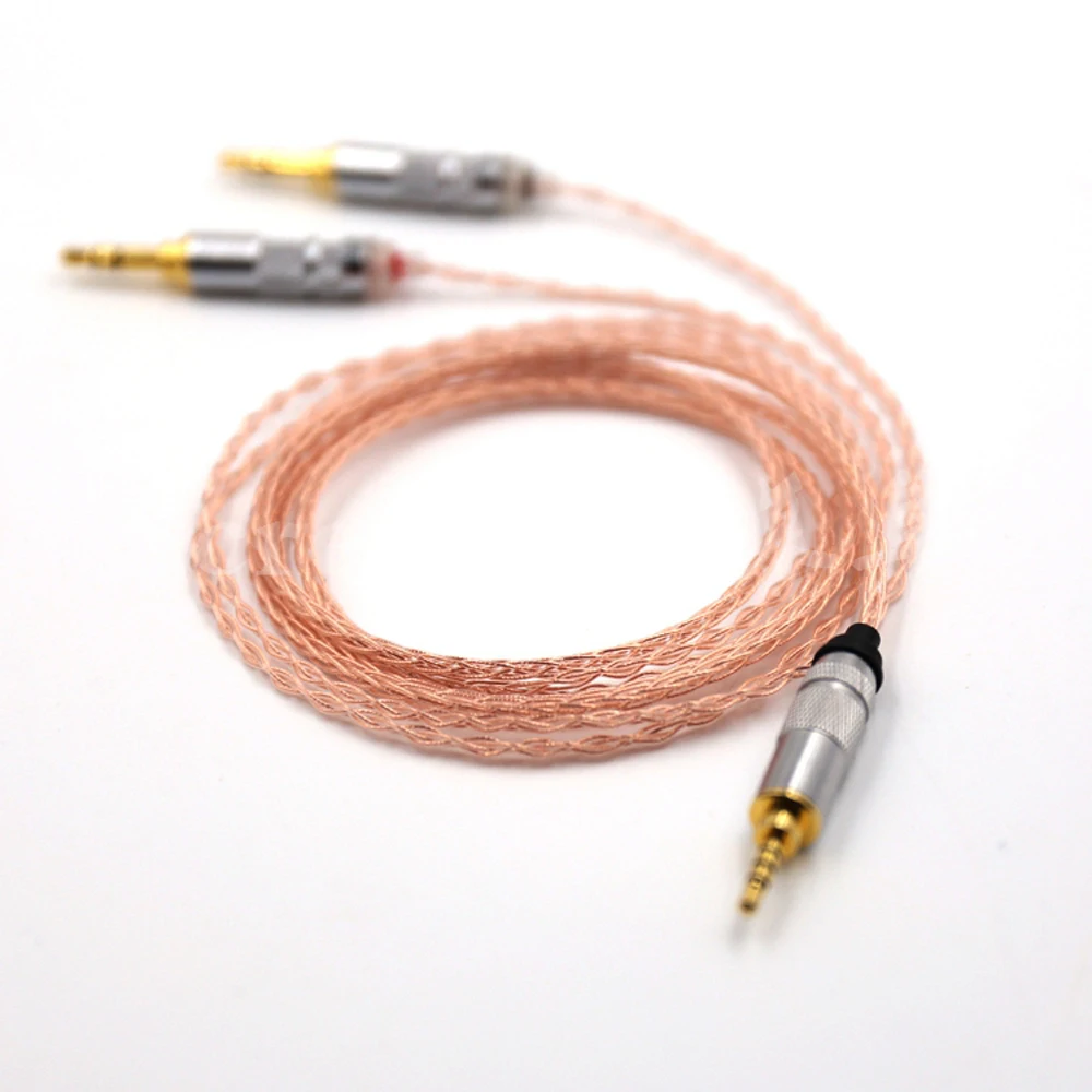 2 5mm TRRS Balanced 8 core Litz braid Headphone Upgrade Cable for MDR Z7 Z7M2 MDR Z1R D600 D7100