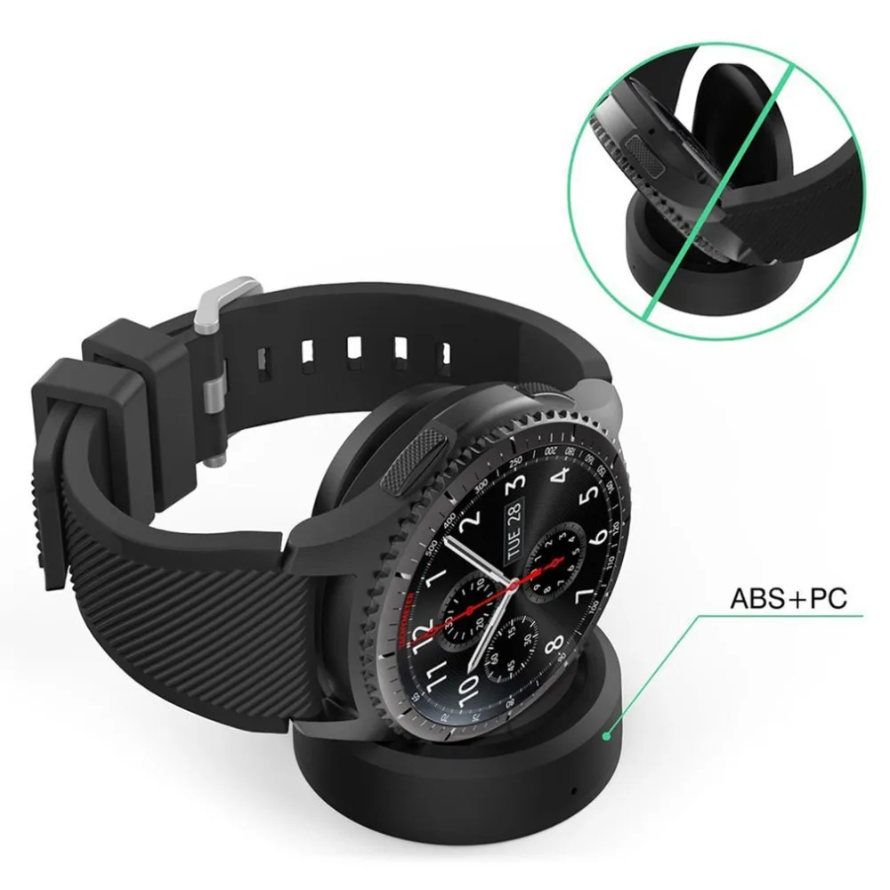 Charger For Samsung Gear S3 Portable Wireless Charging Dock Magnetic Cradle Classic Frontier Smart Watch Charger
