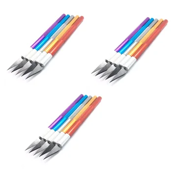 

15 Packs Hobby Knife Precision Knife Set, Stainless Steel Precision Cutter Refill Craft Knife for Phone Repair