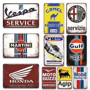 Motor Oil Gas Racing Team Plates