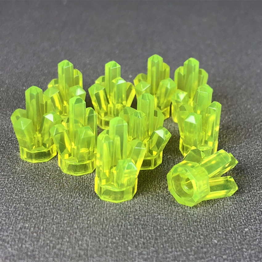 10Pcsset Mineral Crystal Gem MOC Accessory Brick Compatible With Legoings City Children's DIY Building Block Toy Gift (6)