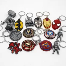 Мстители мультфильм маленькие подарки Америка Капитан Железный человек брелок для ключей мужчин и женщин Сумочка Подвеска