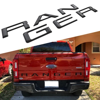 

3D ABS Auto Accessories Tailgate Inserts Letters For Ford Ranger 2019 2020 Decals Letters Tailgate Emblems Inserts Letters