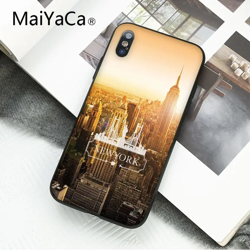 MaiYaCa Нью-Йорк Таймс Сквер такси чехол для телефона для iphone 11 Pro 11Pro Max 8 7 6 6S Plus X XS MAX 5 5S SE XR - Цвет: A14