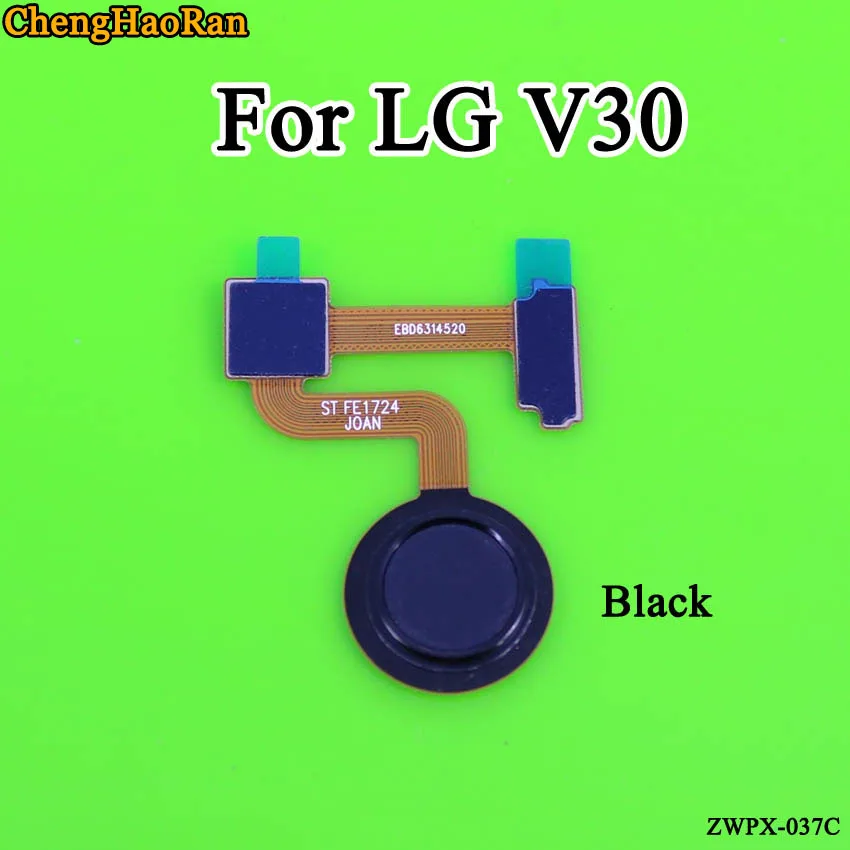 ChengHaoRan 1 шт. для LG V30 V30+ дактилоскопический сканер сенсор Главная Кнопка Разъем гибкий кабель отпечаток пальца гибкое заменяемое