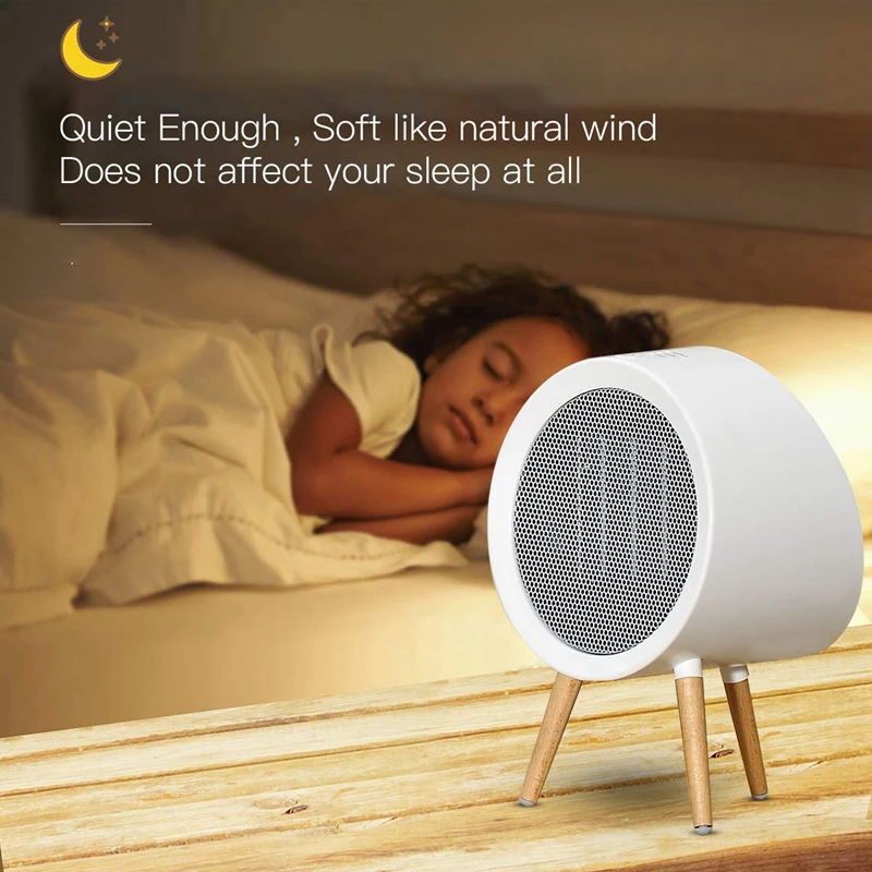

800W Electric Portable Heater with Thermostat Flip and Overheat Protection for Home Bedroom Or Office US Plug