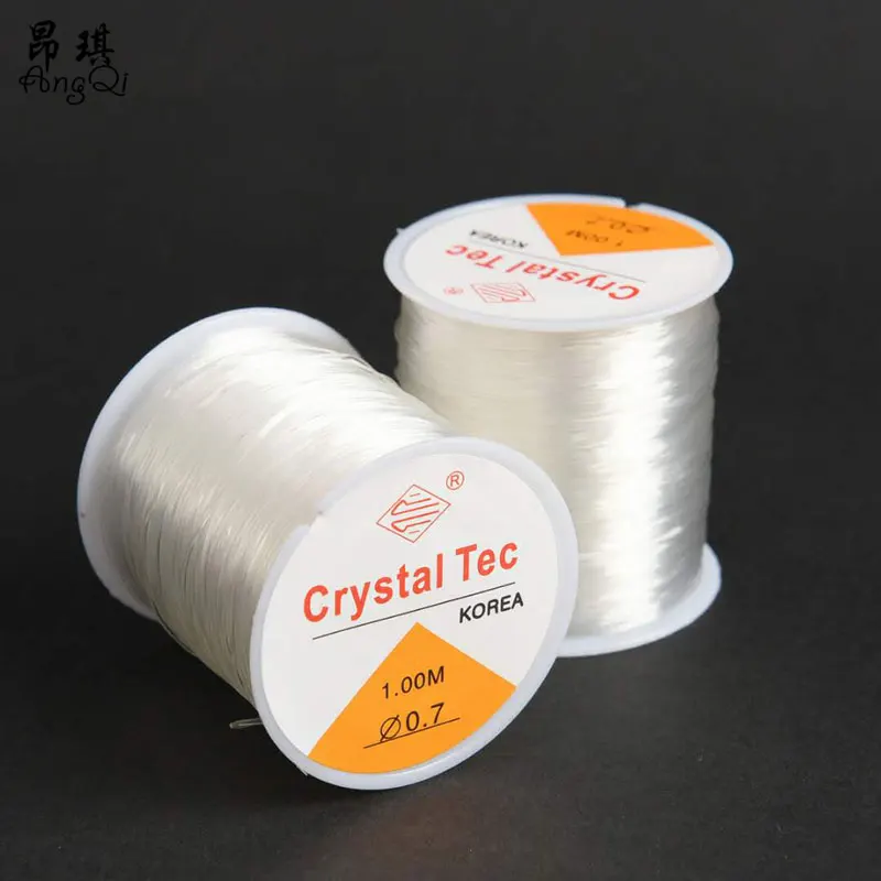 100M/Roll Plastic Crystal Tec Korea DIY Beading Stretch Cords Elastic Line For Jewelry Making Supply Wire String Cord | Украшения и