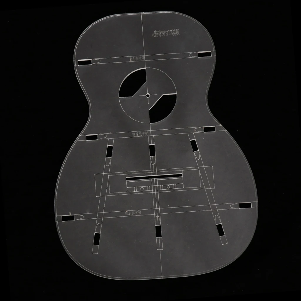 26 дюймов акриловый шаблон для изготовления 4 струн Мини гитары укулеле Уке