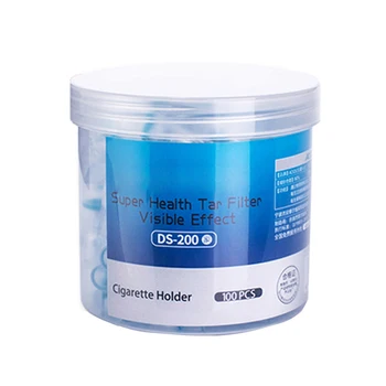 

100Pcs Disposable Tobacco Cigarette Filter Smoking Reduce Tar Filtration Cleaning Holder 66CY