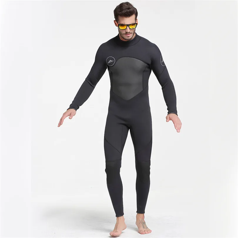 3 мм неопреновый гидрокостюм для подводного плавания, сёрфинга, мужской теплый костюм для подводной охоты, мокрого костюма для триатлона, кайтсерфинга, комбинезон
