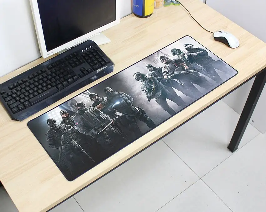 Rainbow Six Siege коврик для мыши 800x300x2 мм Коврик Для Мыши Компьютерный коврик для мыши Лидер продаж игровой коврик для мыши геймер для клавиатуры коврики для мыши - Цвет: size 800x300x2mm