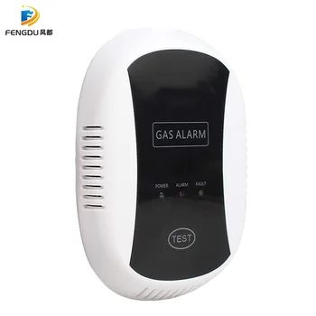 

433MHZ Wireless Gas Detector Natural Gas Alarm Safety Device Kitchen Security Gas Alarm Sensor for Home Security