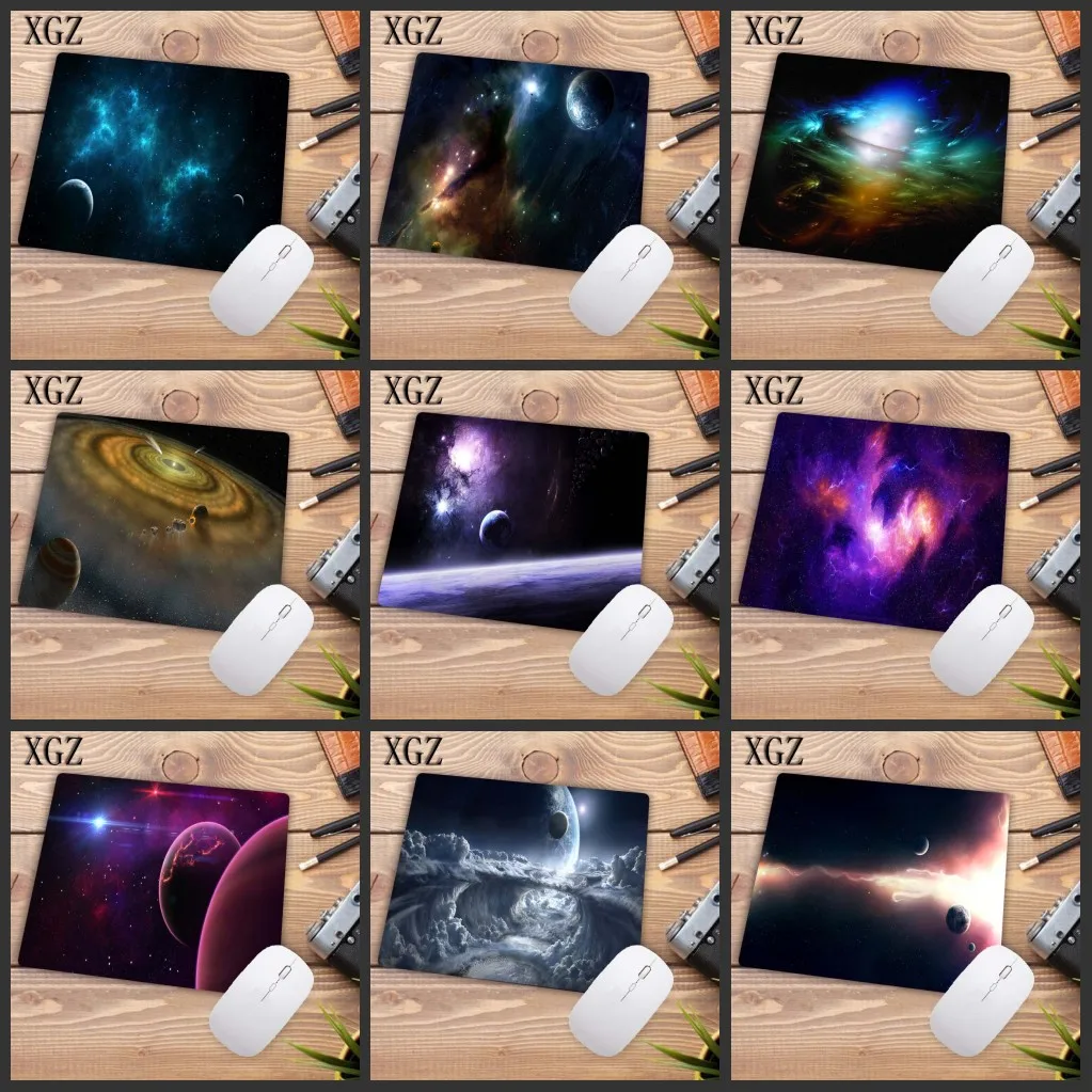 

XGZ New Designs Colorful Outer Space Laptop Computer Mousepad No Lock Edge Mouse Pad PC Computer Mat 22X18CM Big Promotion