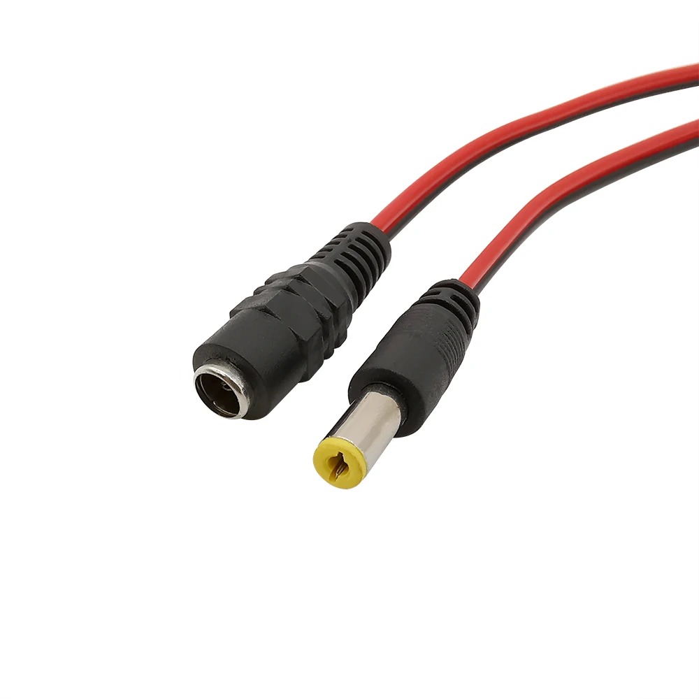 1/2/5Pcs 12V Alligator Clip Power Test Cable to DC Male Female Connector 5.5x2.1mm DC Plug Jack to 2 Crocodile Clip Wire Adapter