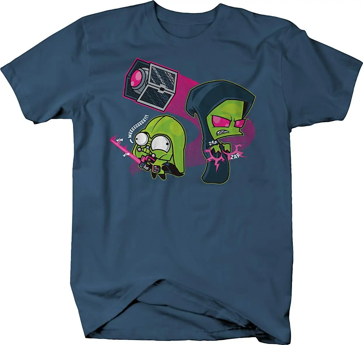 Invader Zim SIFI Mashup футболка с коротким рукавом Повседневная принтом размер S-3Xl |