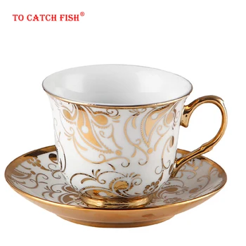 

European Afternoon tea cups set,Ceramic Coffee Mug Porcelain Suit Include 1 Cup 1 saucer.Creative Chinese Tea set coffee cup
