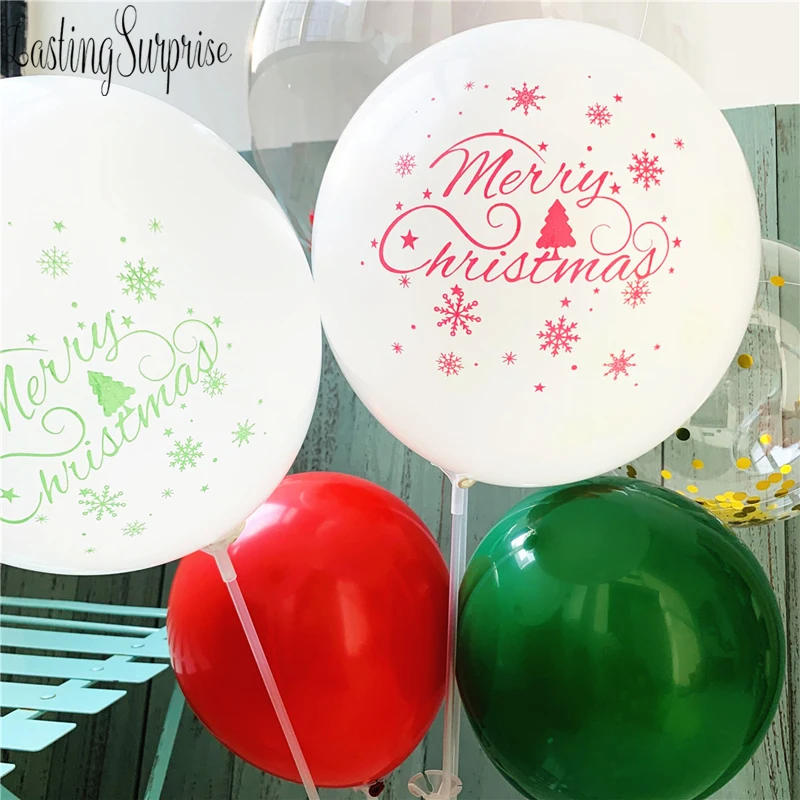 

Christmas Printted Balloon Latex Air Balloons Birthday Party Merry Christmas Decor Happy New Year Party Supplies Christmas Decor