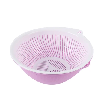 

1PC Kitchen Washing Basket Double Layer Storage Basket Drain Basket for Daily Use Kitchen