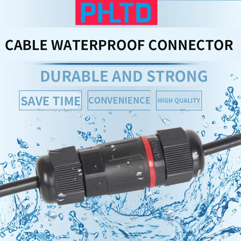 1 кабельный разъем водонепроницаемый IP68 провод герметичный огнестойкий 3P быстрый разъем для подключения кабеля провода