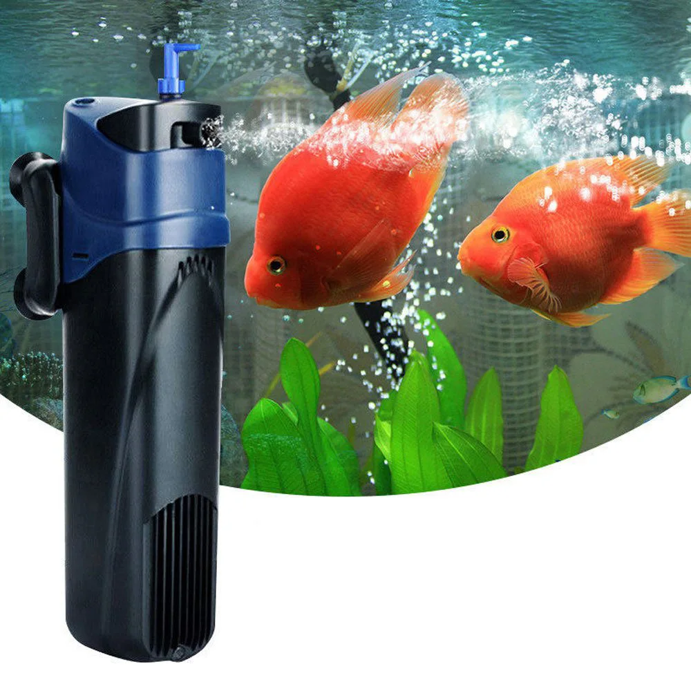 

Multi-function Aquarium Filter UV Germicidal Lamp Air Pump Ornamental Fish Aquarium Germicidal Lamp with Filter Aerator