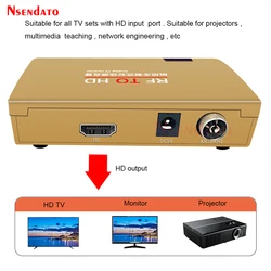 Universal RF to HD Converter and Transmitter - Analog TV Receiver Adapter - UK Plug