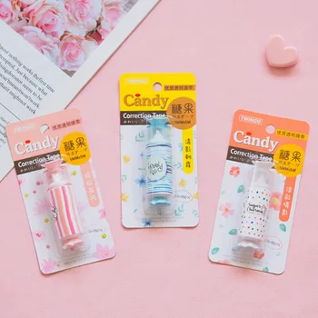 

1X 5 Meters Long Cute Candy Design Mini Correction Tape School Office Supply Student Stationery Kids Gift Candy Shaped