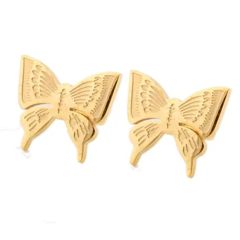 

2020 New Fashion Jewelry Crystal from Swarovskis Delicate Butterfly Titanium Steel Earrings Fit Women and female For Party