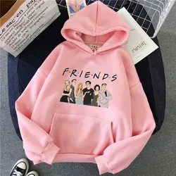 Autumn Women's Hoodie Friends TV Show Hoodie Hip-hop Print Pullover Harajuku Streetwear Fashion Winter Pocket Loose sweater
