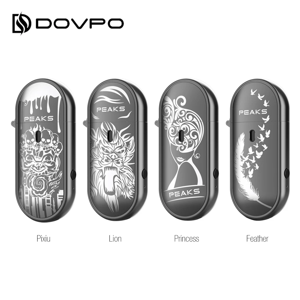 Оригинальный набор вейпа Dovpo Peaks Pod с аккумулятором 650 мАч 2 мл керамической и